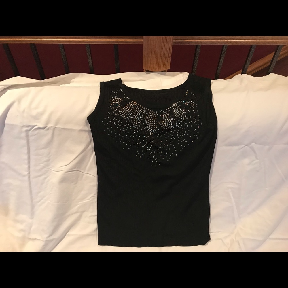 Black with sparkle design - light wear size small